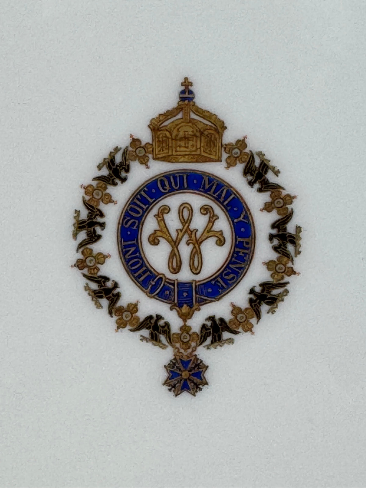Kaiserlicher Dessertteller von S.M.Y. Hohenzollern, datiert 1899 – Porzellan aus dem Besitz Kaiser Wilhelm II.
