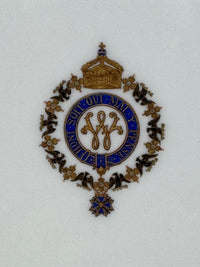Kaiserlicher Dessertteller von S.M.Y. Hohenzollern, datiert 1899 – Porzellan aus dem Besitz Kaiser Wilhelm II.
