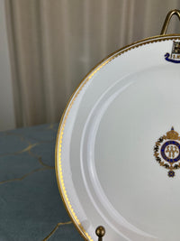 Kaiserlicher Dessertteller von S.M.Y. Hohenzollern, datiert 1907 – Porzellan aus dem Besitz Kaiser Wilhelm II.
