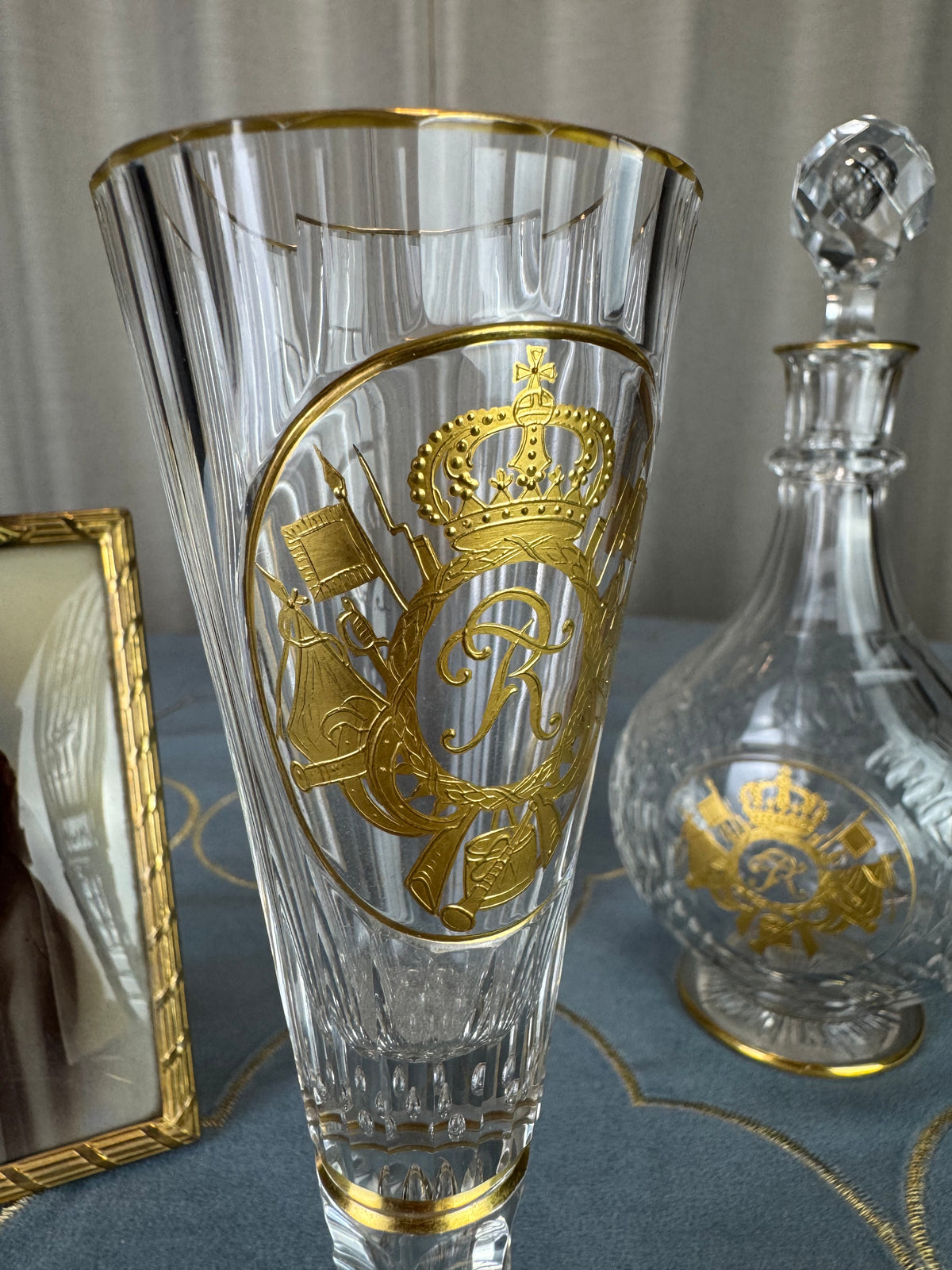 Champagnerglas, Gräflich Schaffgotsch’sche Josephinenhütte, Kaiser Wilhelm II, ca. 1912