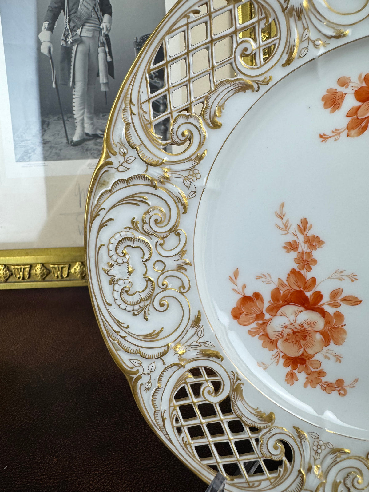 Neuosier Dessertteller 1910 – Kaiser Wilhelm II., KPM Berlin, kaiserliches Porzellan