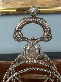 Antikes Toast Rack aus Silber von Kaiser Wilhelm II. mit Monogramm WR, H.J. Wilm Berlin, 1903