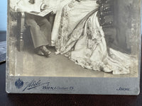 Großformatige Porträtkarten Franz Ferdinand & Kaiser Franz Josef – Habsburger Fotografie, Wien