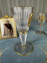 Rotweinglas, Gräflich Schaffgotsch’sche Josephinenhütte, Kaiser Wilhelm II, ca. 1912