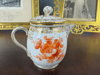Imperial porcelain Sahnekännchen – Neuosier service, Kaiser Wilhelm II., Rococo cartouche and FR cipher