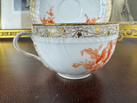 Neuosier Tasse und Untertasse 1894 & 1895 – Kaiser Wilhelm II., KPM Berlin, kaiserliches Porzellan