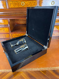Kaiserliches Wasserglas & Portweinglas Wilhelm II. IRW Monogramm um 1900