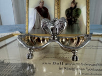 SY & WAGNER Silbernes Salzgefäß, Prinz Wilhelm, Kaiser Wilhelm II, ca. 1880