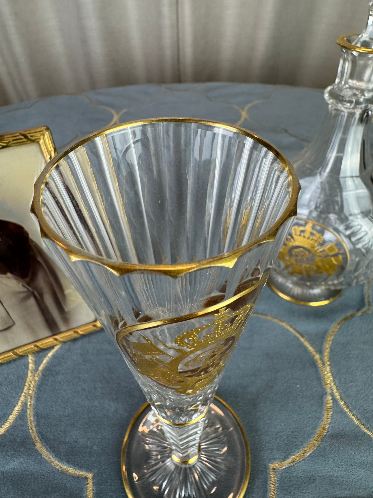Champagnerglas, Gräflich Schaffgotsch’sche Josephinenhütte, Kaiser Wilhelm II, ca. 1912