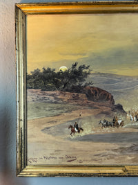 Friedrich Perlberg: Jerusalem‑Aquarell zur Orientreise des Kaiserpaares – Historisches Gemälde