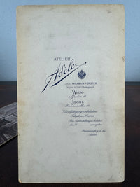 Großformatige Porträtkarten Franz Ferdinand & Kaiser Franz Josef – Habsburger Fotografie, Wien