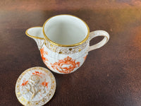 Imperial porcelain Sahnekännchen – Neuosier service, Kaiser Wilhelm II., Rococo cartouche and FR cipher