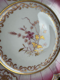 Plat de service du service de Damas, Kaiser Guillaume II, daté de 1906