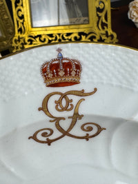 Neuosier Suppenteller 1908 – Prinz Eitel Friedrich von Preußen, KPM Berlin, kaiserliches Porzellan