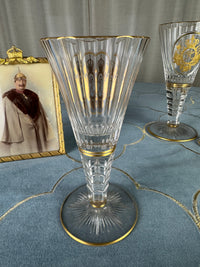 Weißweinglas, Gräflich Schaffgotsch’sche Josephinenhütte, Kaiser Wilhelm II, ca. 1912