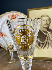 Rotweinglas, Gräflich Schaffgotsch’sche Josephinenhütte, Kaiser Wilhelm II, ca. 1912