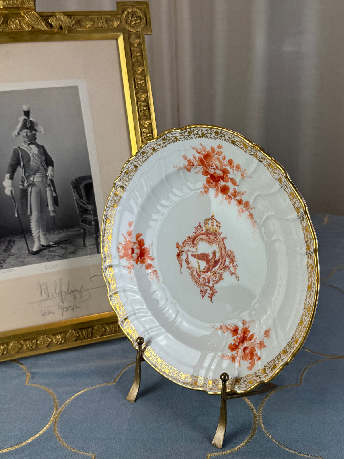 Neuosier Speiseteller, Kaiser Wilhelm II, datiert 1912