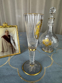 Champagnerglas, Gräflich Schaffgotsch’sche Josephinenhütte, Kaiser Wilhelm II, ca. 1912