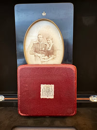 Insigne du 25e anniversaire du prince héritier Wilhelm – monogramme A & W, régiment de Hambourg, vers 1884