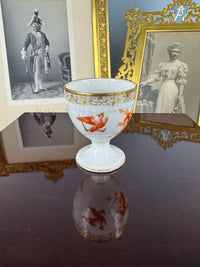 Neuosier Eierbecher 1891 – Kaiser Wilhelm II., KPM Berlin, kaiserliches Porzellan