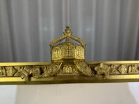 Großer feuervergoldeter Geschenkrahmen mit Widmungsportrait von Kaiser Wilhelm II., 1897