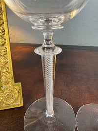 Quatre grands verres à eau, Kaiser Guillaume II, vers 1890