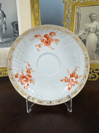 Neuosier Schokoladentasse und Untertasse, Kaiser Wilhelm II., datiert 1898