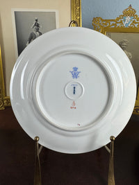 Plat de service du service de Damas, Kaiser Guillaume II, daté de 1906