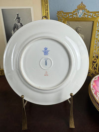 Plat de service du service de Damas, Kaiser Guillaume II, daté de 1906