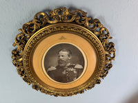 Geschenkrahmen mit einem Portrait von Kaiser Friedrich III., 1888