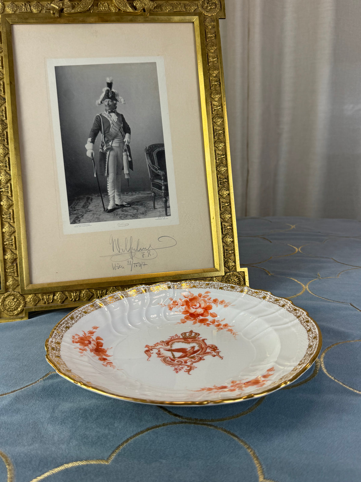 Neuosier Speiseteller, Kaiser Wilhelm II, datiert 1912
