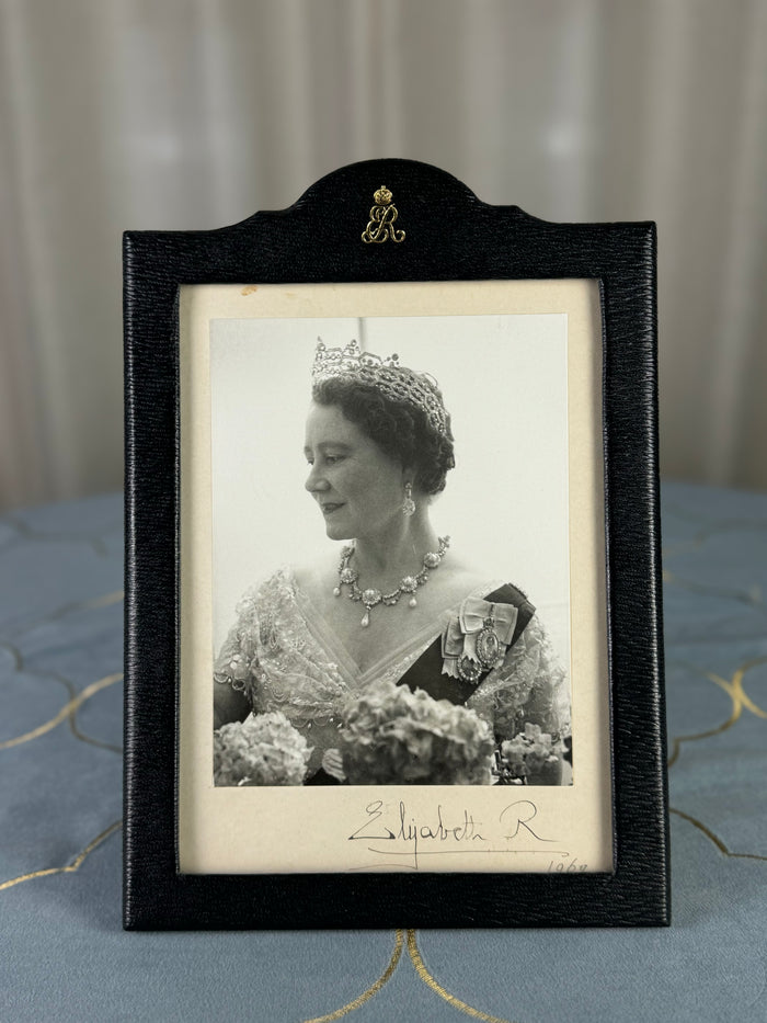 Presentation frame from Queen Elizabeth of England, dated 1962