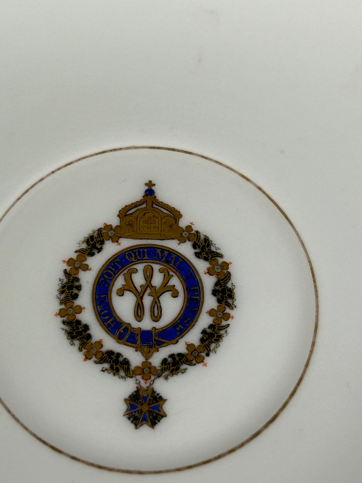 Kaiserliche Tasse mit Untertasse von S.M.Y. Hohenzollern, datiert 1900 + 1911 – Porzellan aus dem Besitz  Kaiser Wilhelm II.