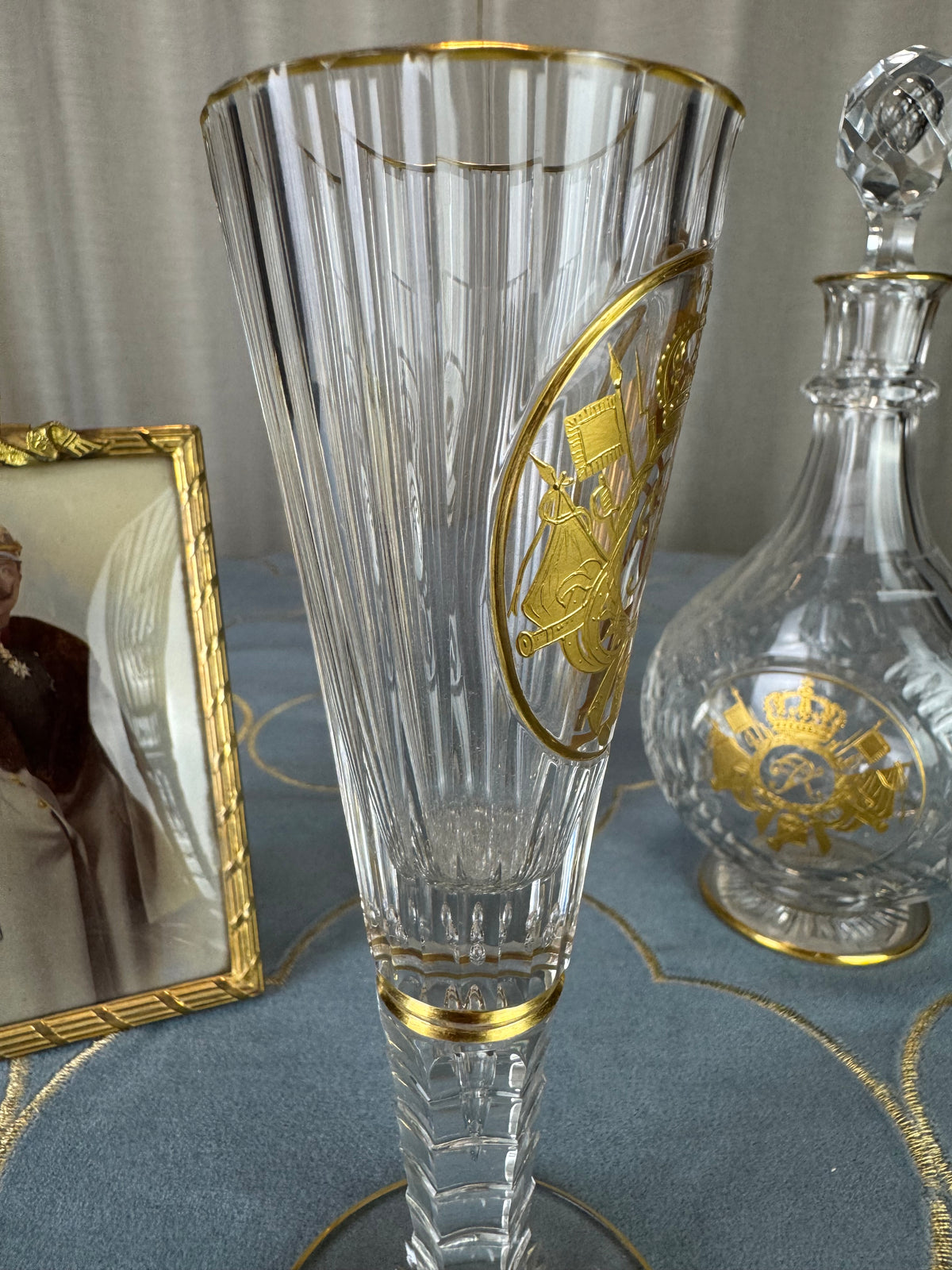 Champagnerglas, Gräflich Schaffgotsch’sche Josephinenhütte, Kaiser Wilhelm II, ca. 1912