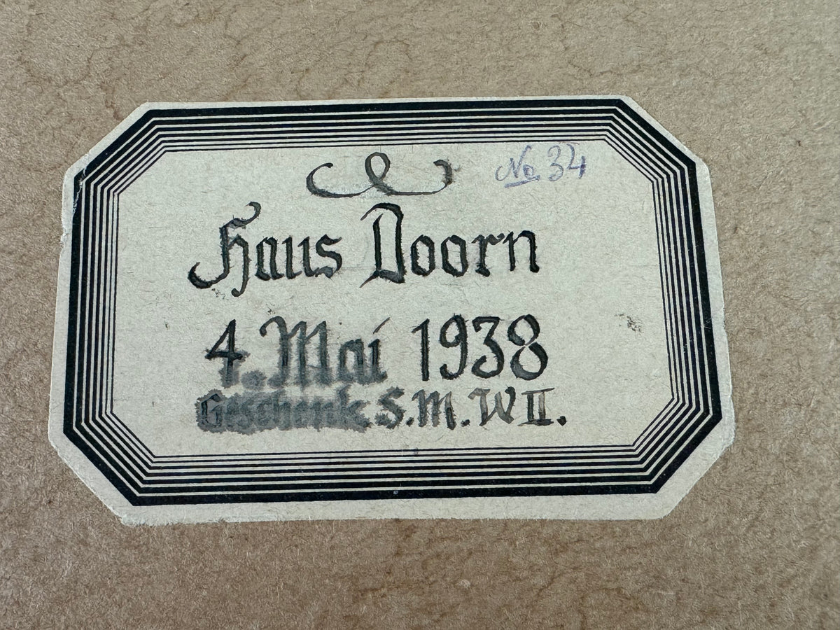Geschenkrahmen anlässlich der Hochzeit von Prinz Louis Ferdinand von Preußen mit Großfürstin Kira Kirillowna Romanowa, datiert 4. Mai 1938