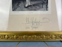 Großer feuervergoldeter Geschenkrahmen mit Widmungsportrait von Kaiser Wilhelm II., 1897