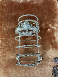 Antikes Toast Rack Kaiser Wilhelm II., Silber von H.J. Wilm Berlin, 1903