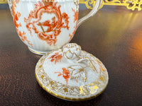Imperial porcelain Sahnekännchen – Neuosier service, Kaiser Wilhelm II., Rococo cartouche and FR cipher