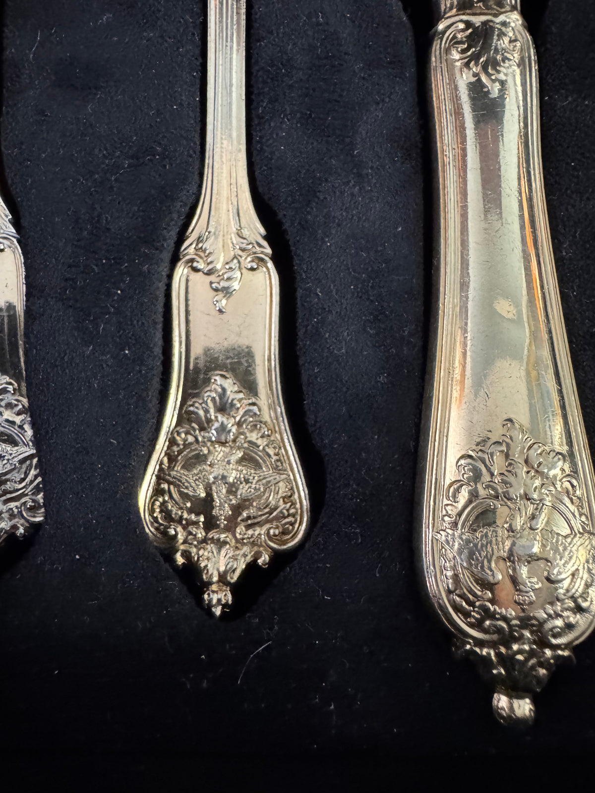 Vergoldetes Silber-Besteck, Rokoko Service, Kaiser Wilhelm II