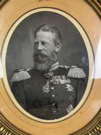 Geschenkrahmen mit einem Portrait von Kaiser Friedrich III., 1888
