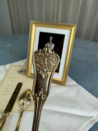 Vergoldetes Silber-Besteck, Rokoko Service, Kaiser Wilhelm II