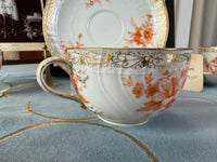 Neuosier Tasse und Untertasse, Kaiser Wilhelm II, datiert 1894 und 1897