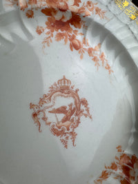 Assiette à pain de Neuosier, Guillaume II, datée de 1912
