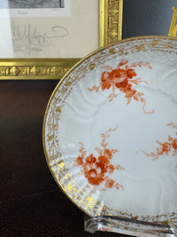 Neuosier Mokkatasse und Untertasse, Kaiser Wilhelm II., datiert 1908 und 1913
