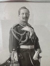 Geschenkrahmen Silberne Hochzeit Kaiser Wilhelm und Kaiserin Auguste Victoria, datiert 1906