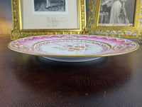 Plat de service du service de Damas, Kaiser Guillaume II, daté de 1906
