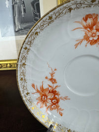 Tasse et soucoupe Neuosier, Kaiser Guillaume II, datées de 1894 et 1897