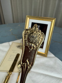 Vergoldetes Silber-Besteck, Rokoko Service, Kaiser Wilhelm II