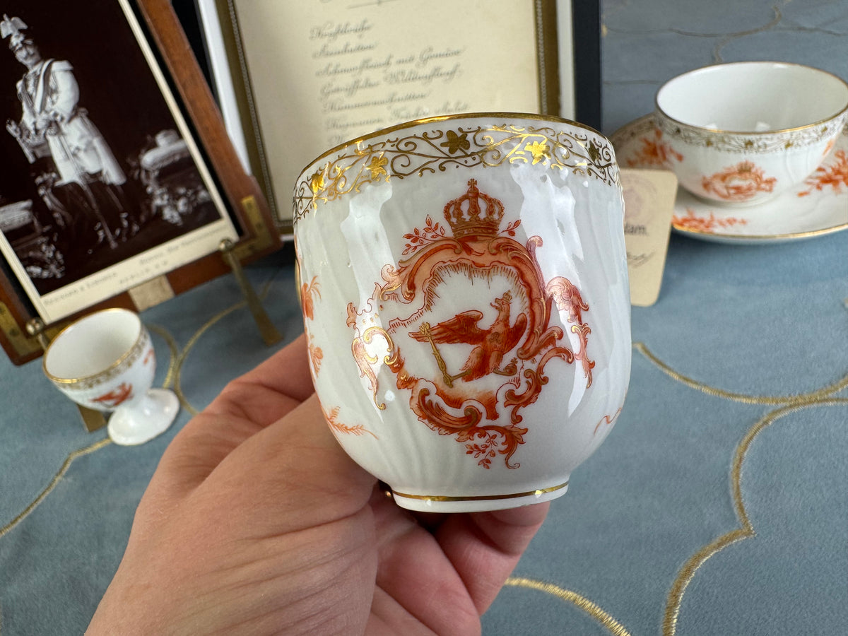 Neuosier Mokkatasse, Kaiser Wilhelm II, datiert 1908 und 1913