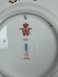 Neuosier Dessertteller, Kaiser Wilhelm II., datiert 1910